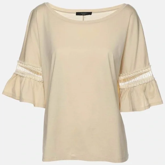 Weekend by Max Mara Elegant Cream Women's Top Large - Picture 1 of 11